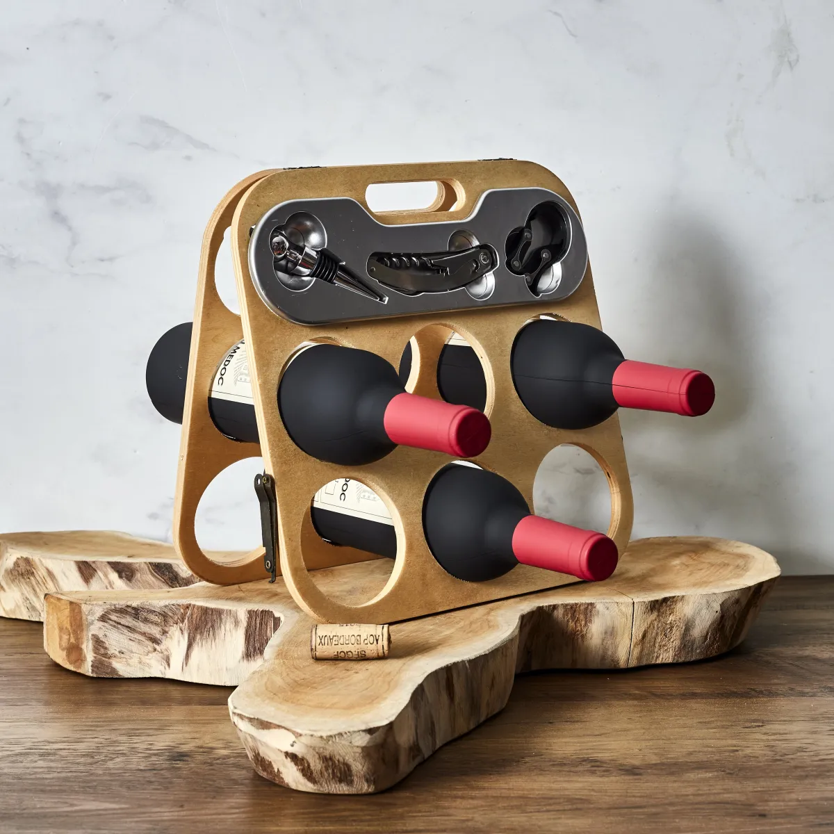 La Chaise Longue PORTE BOUTEILLE PLIANT ET SON COFFRET VIN Outlet