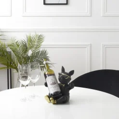 La Chaise Longue PORTE-BOUTEILLE BOULEDOGUE NOIR Flash Sale