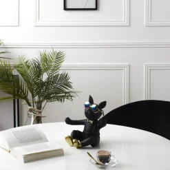 La Chaise Longue PORTE-BOUTEILLE BOULEDOGUE NOIR Flash Sale