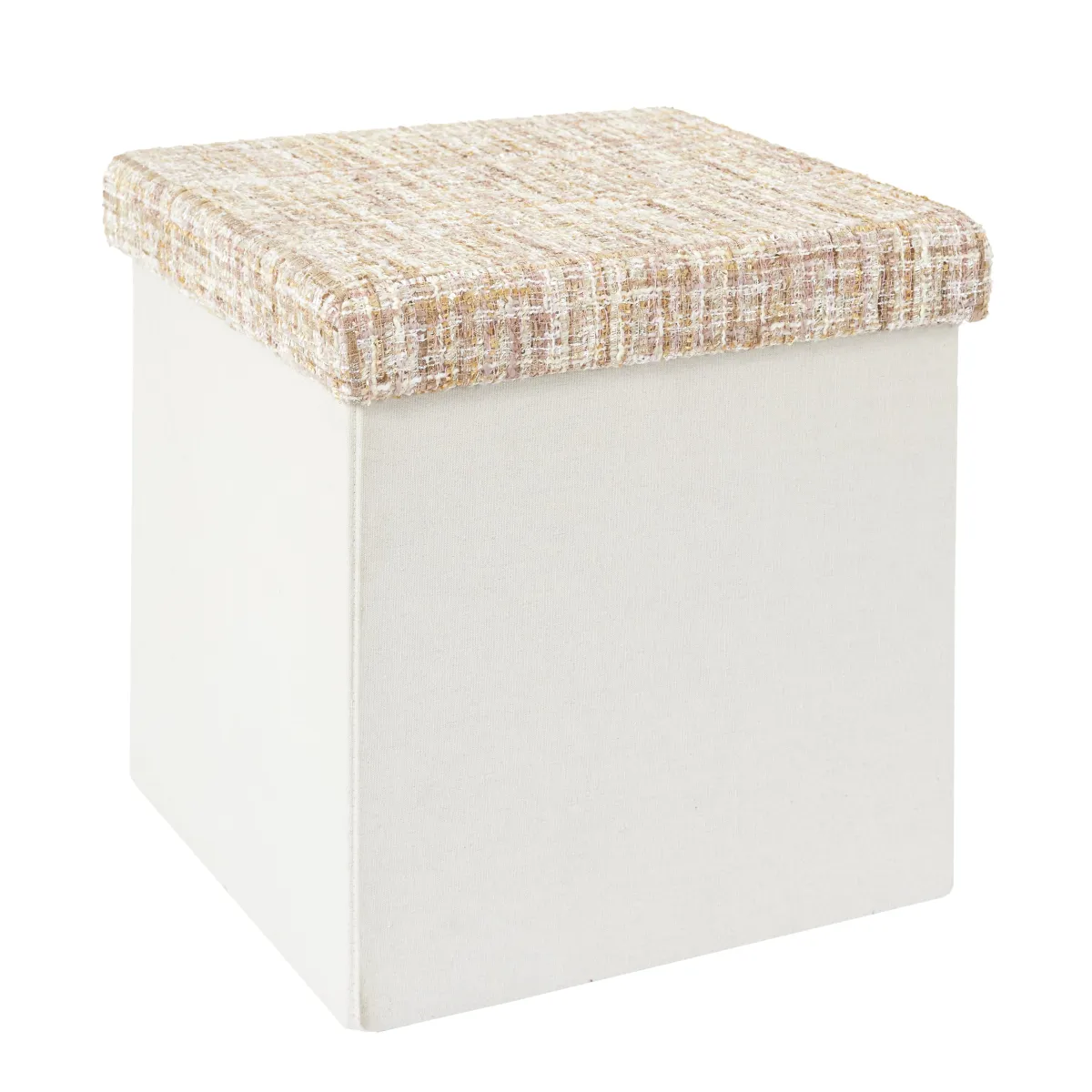 La Chaise Longue POUF PLIABLE TWEED BEIGE Outlet