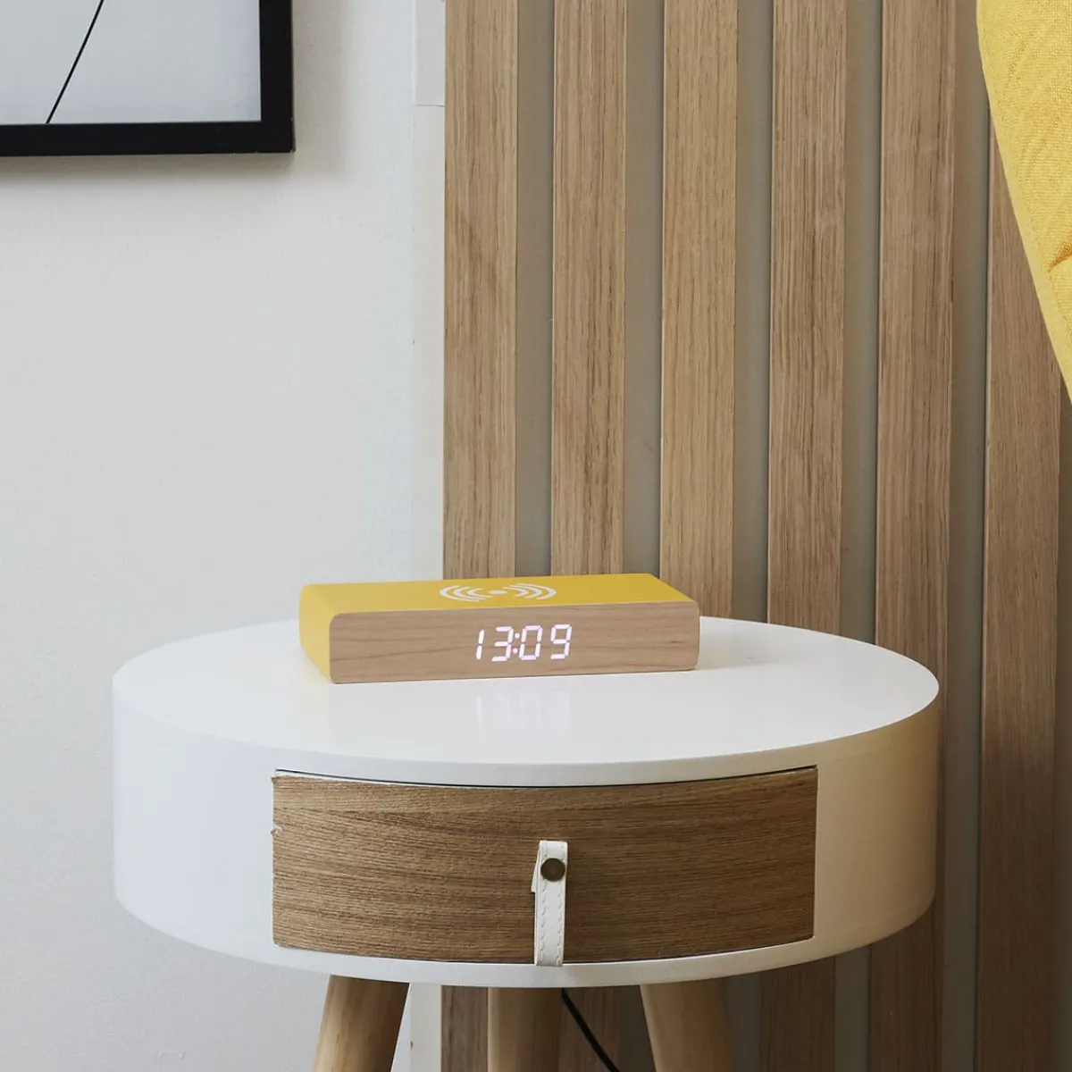 La Chaise Longue REVEIL CHARGEUR BOIS JAUNE Clearance