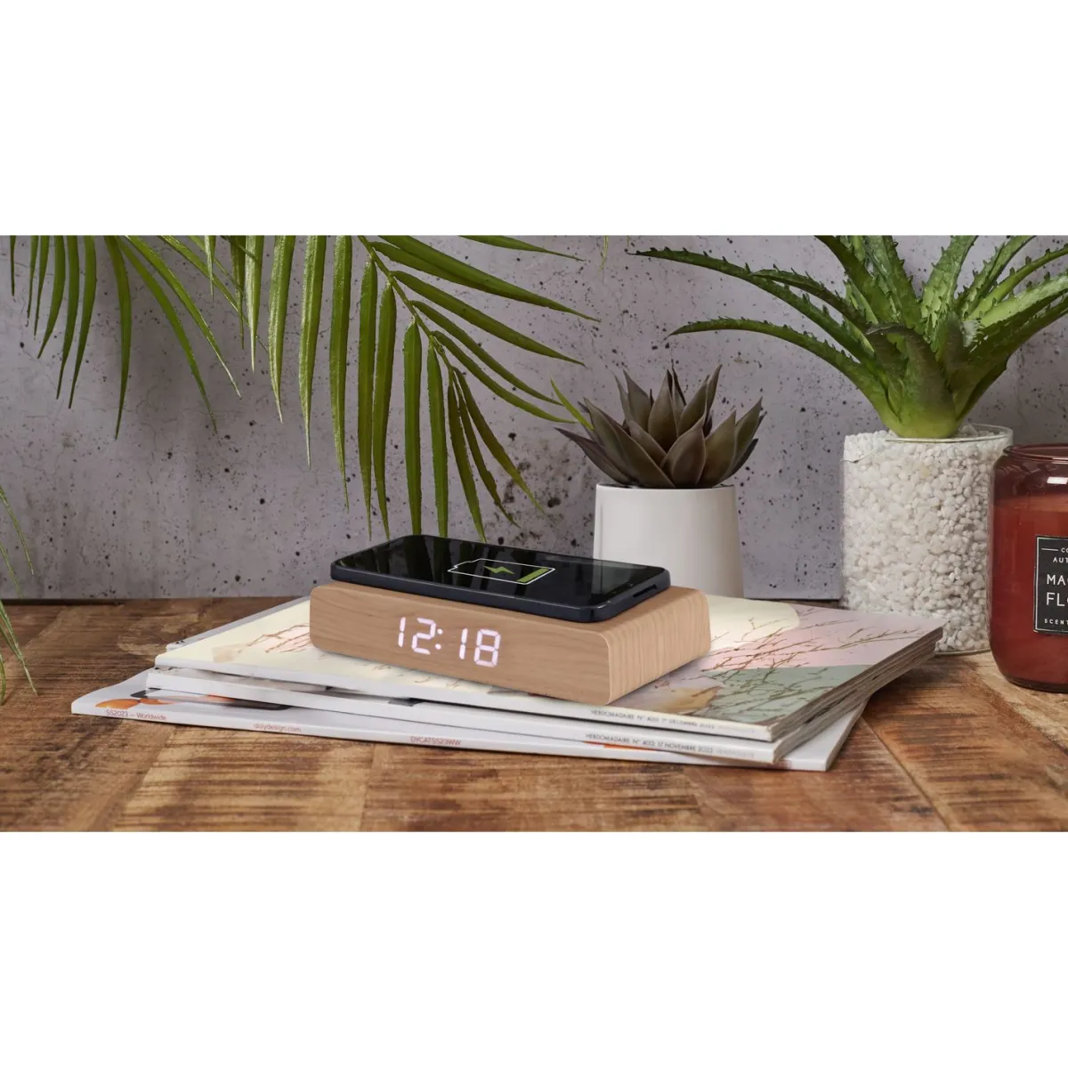 La Chaise Longue REVEIL CHARGEUR BOIS NATUREL Flash Sale