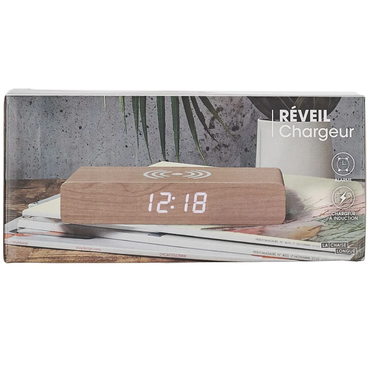 La Chaise Longue REVEIL CHARGEUR BOIS NATUREL Flash Sale