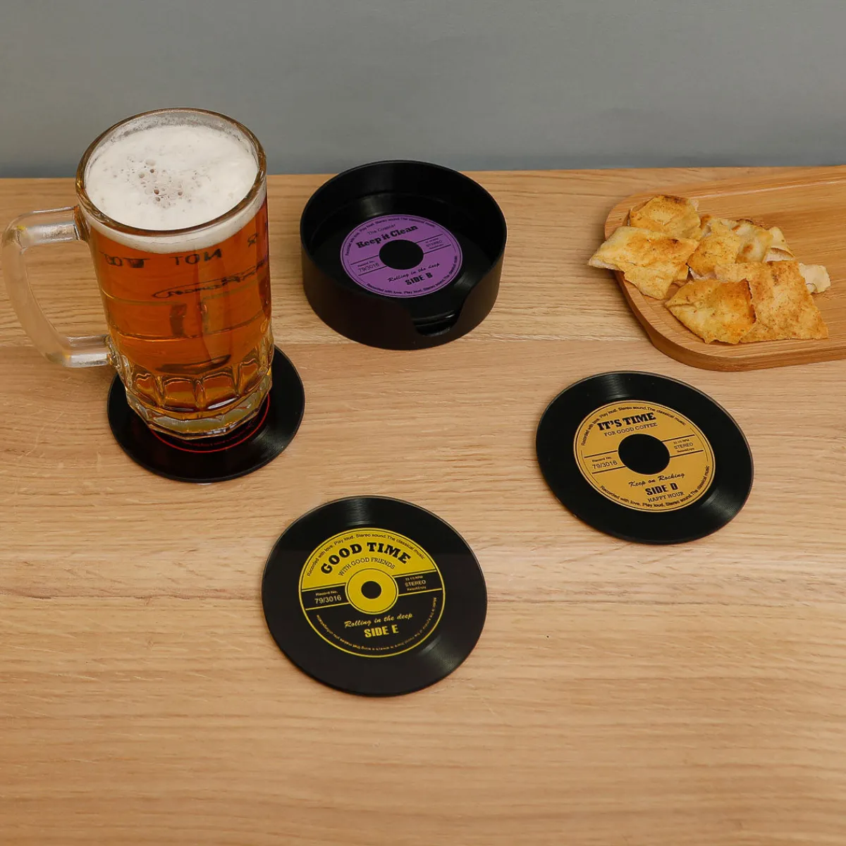 La Chaise Longue SET DE 6 DESSOUS DE VERRE VINYLES Online