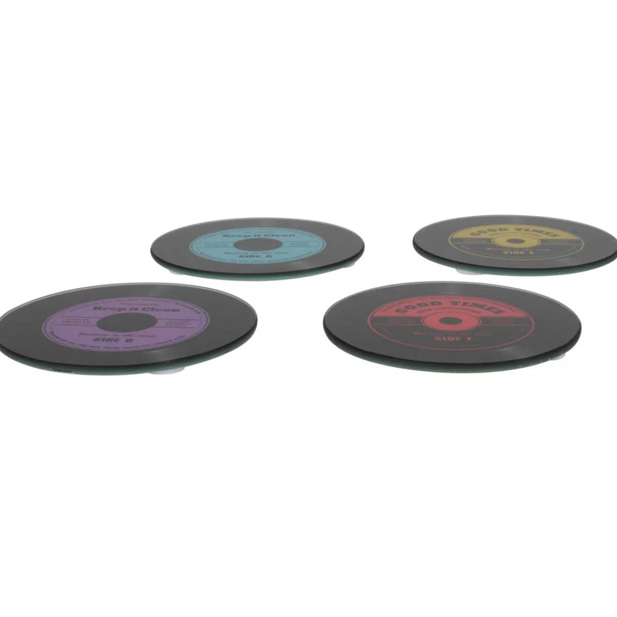 La Chaise Longue SET DE 6 DESSOUS DE VERRE VINYLES Online