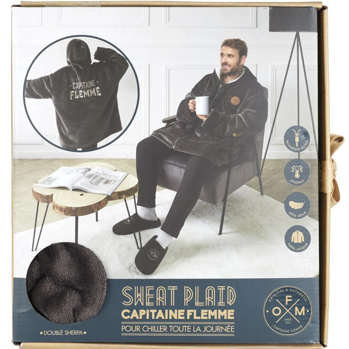 La Chaise Longue SWEAT PLAID CAPITAINE FLEMME Best