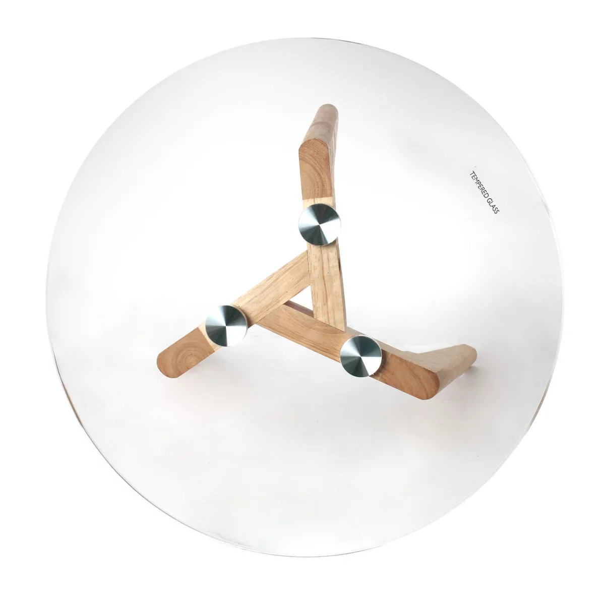 La Chaise Longue TABLE GIGOGNE EN VERRE TREMPE PLATEAU ROND X2 Shop