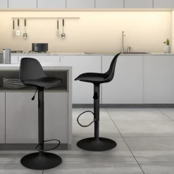 La Chaise Longue TABOURET DE BAR ISAK NOIR - Lot de 2 Flash Sale