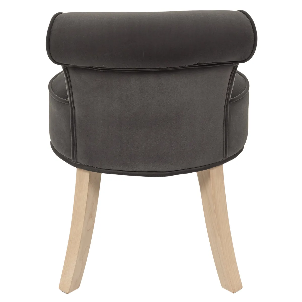 La Chaise Longue TABOURET ELEONOR VELOURS GRIS Sale