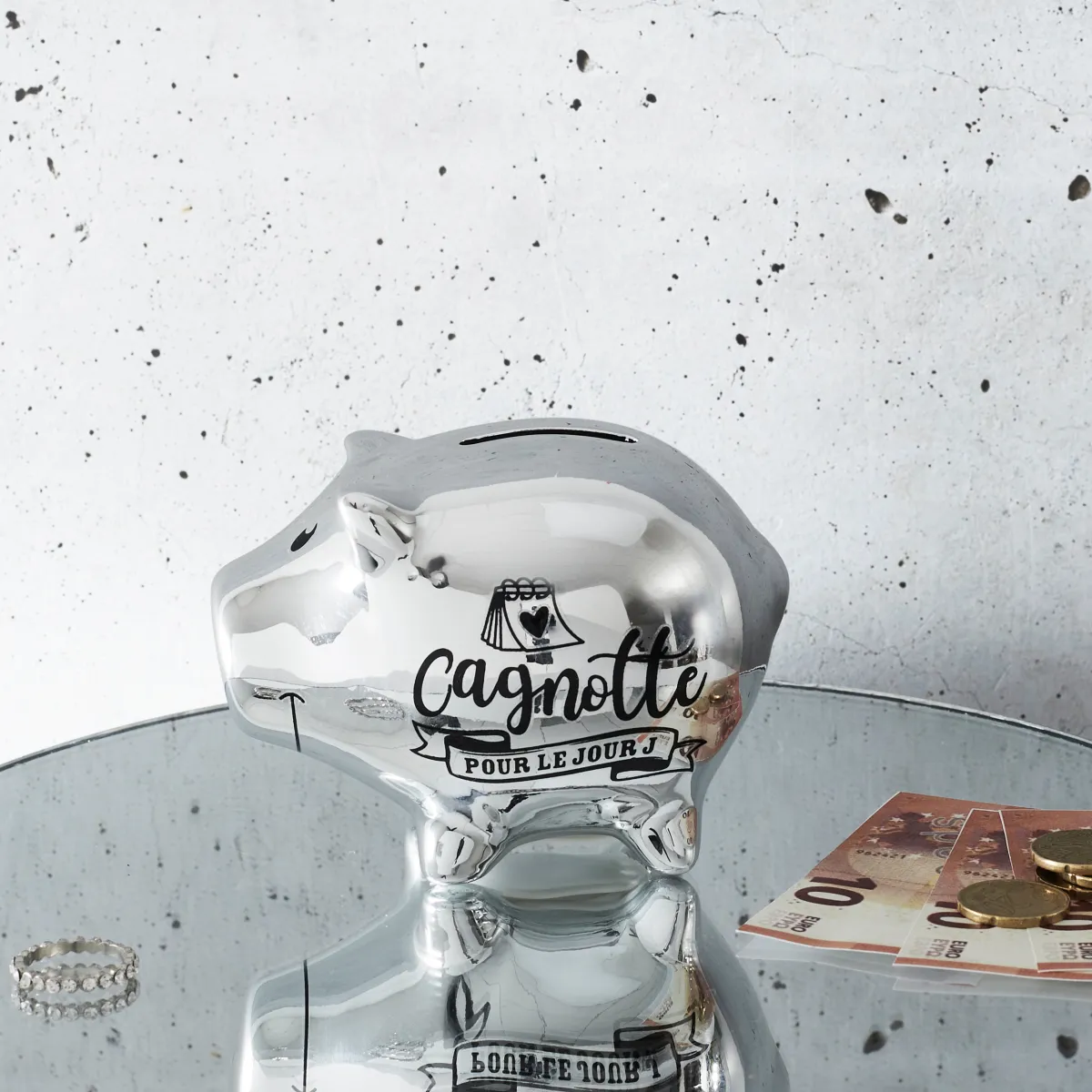 La Chaise Longue TIRELIRE COCHON JOUR J ARGENT Sale