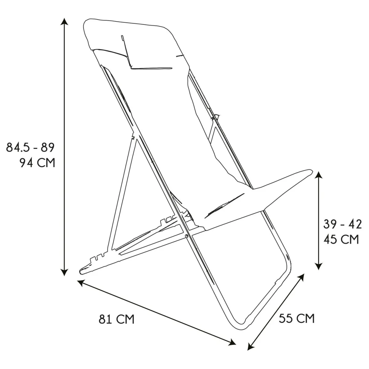 La Chaise Longue TRANSAT PLIABLE CORFOU TERRACOTTA Discount