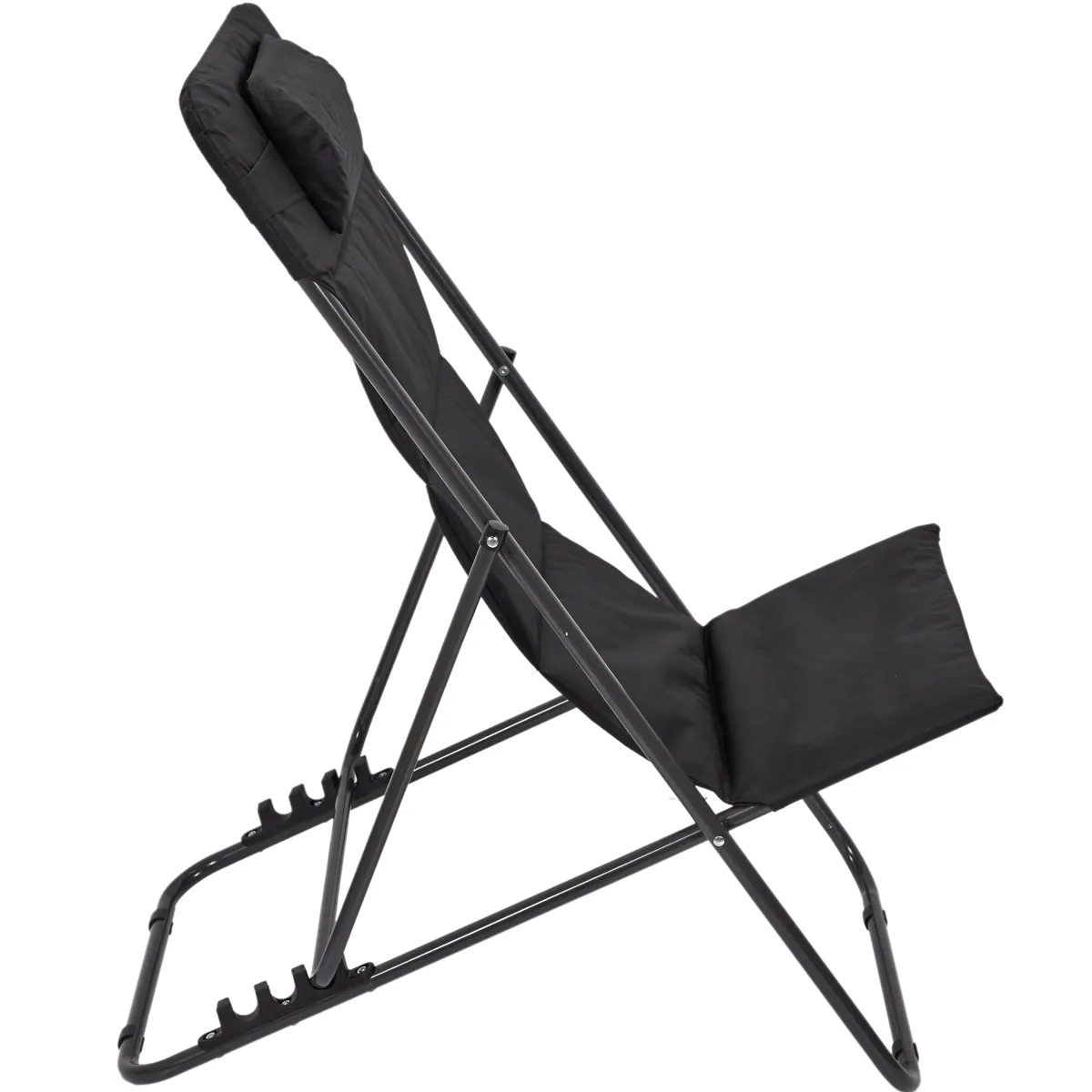 La Chaise Longue TRANSAT PLIANT CORFOU NOIR Cheap