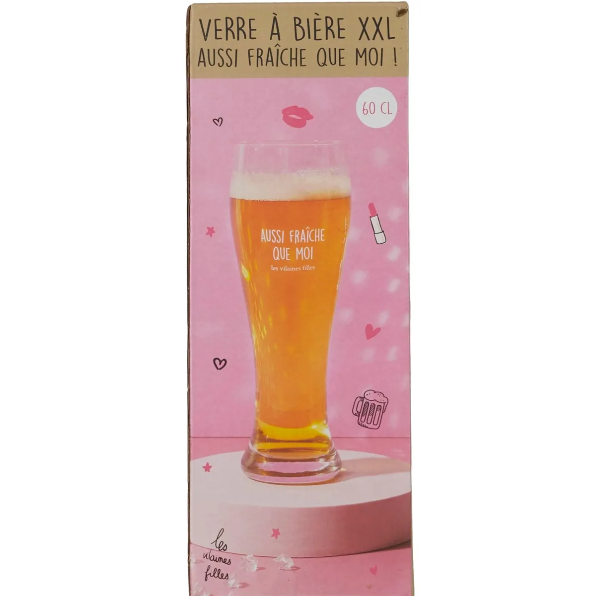 La Chaise Longue VERRE A BIERE AUSSI FRAICHE QUE MOI New