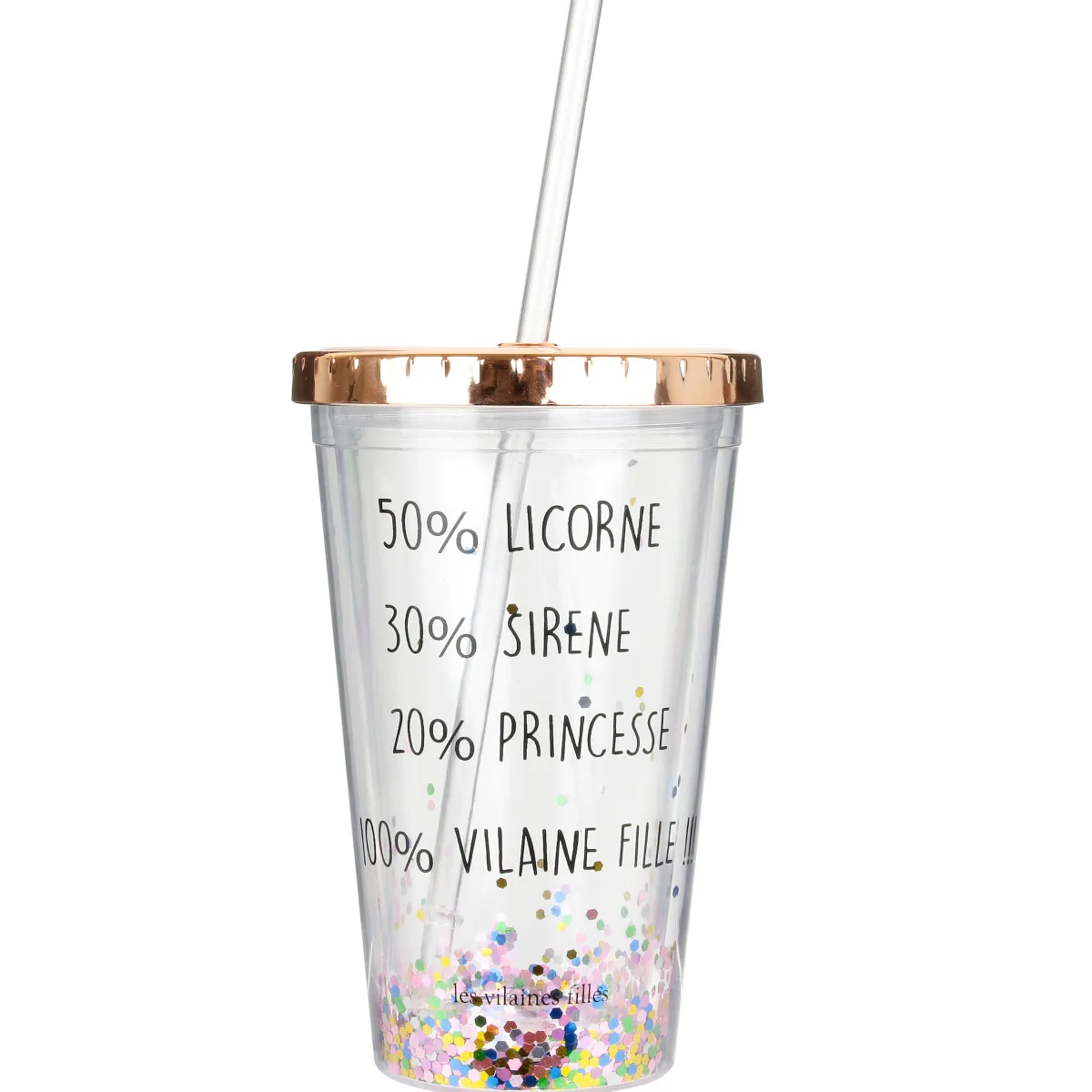 La Chaise Longue VERRE A PAILLETTES AVEC PAILLE New