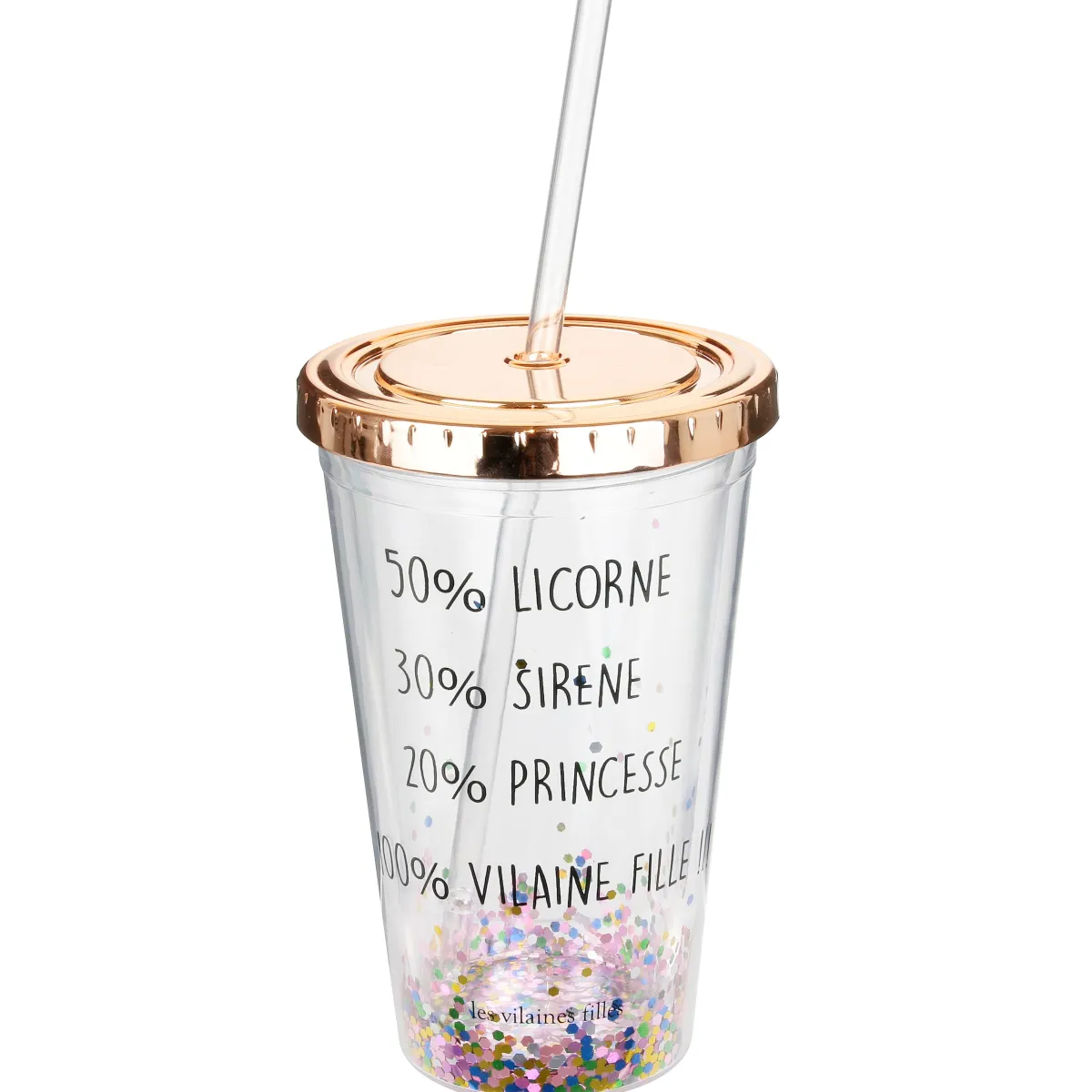 La Chaise Longue VERRE A PAILLETTES AVEC PAILLE New