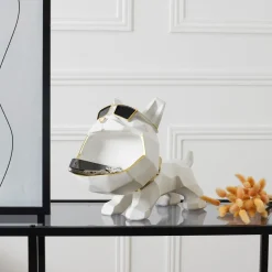 La Chaise Longue VIDE POCHES BOULEDOGUE ORIGAMI BLANC Sale