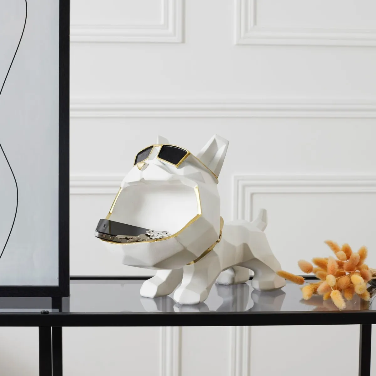 La Chaise Longue VIDE POCHES BOULEDOGUE ORIGAMI BLANC Sale